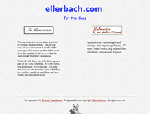 Tablet Screenshot of ellerbach.com